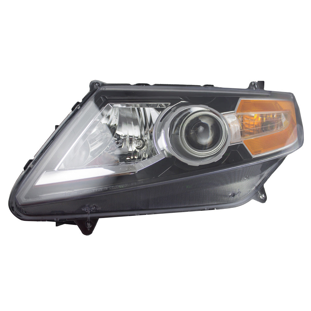 Brock Replacement Drivers Halogen Headlight Headlamp Compatible with Odyssey 33150-TK8-A02