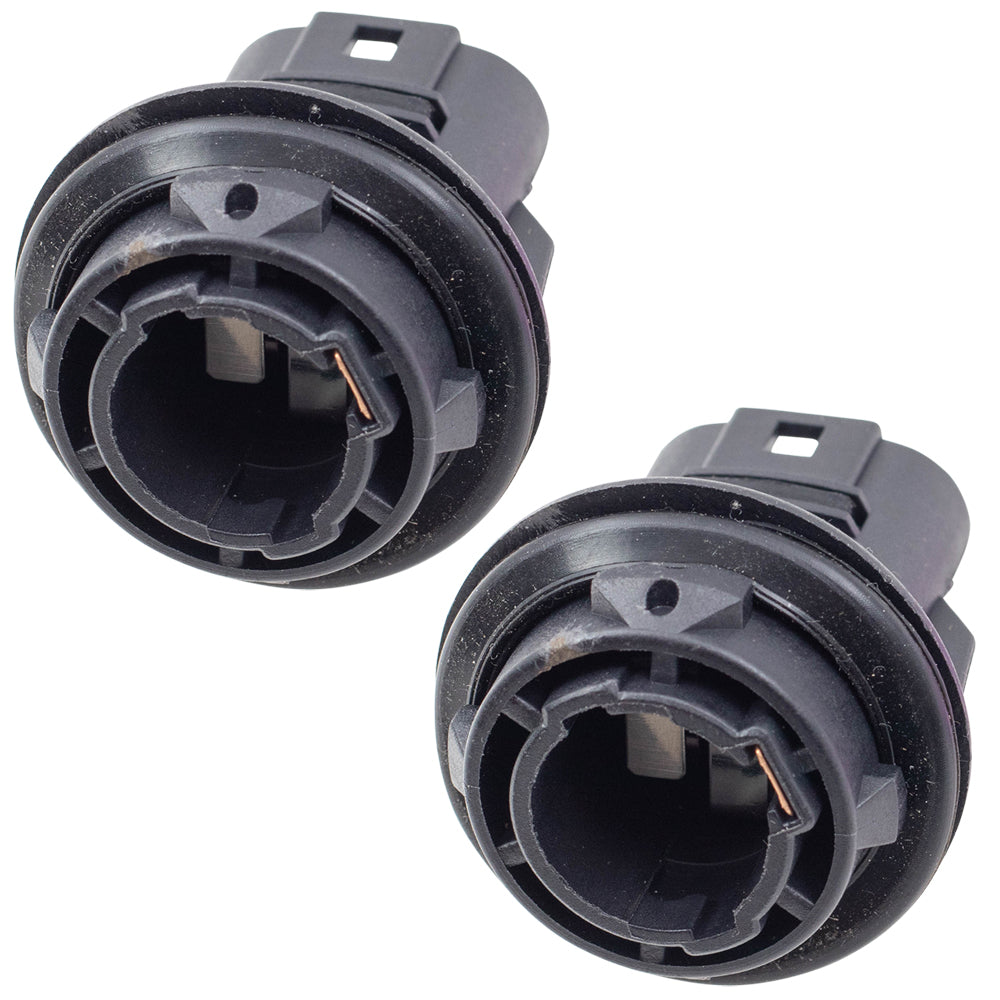 Brock Replacement Pair Headlight Lamp Sockets Compatible with 1998-2012 Accord 05-07 Accord Hybrid Driver and Passenger Set Park Turn Signal Light Sockets 33302SR3A01 33302-SR3-A01