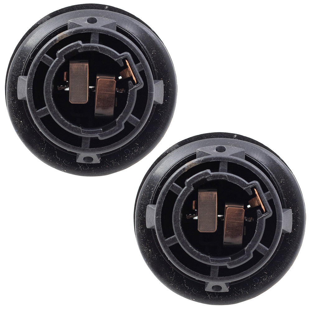 Brock Replacement Pair Headlight Lamp Sockets Compatible with 1998-2012 Accord 05-07 Accord Hybrid Driver and Passenger Set Park Turn Signal Light Sockets 33302SR3A01 33302-SR3-A01