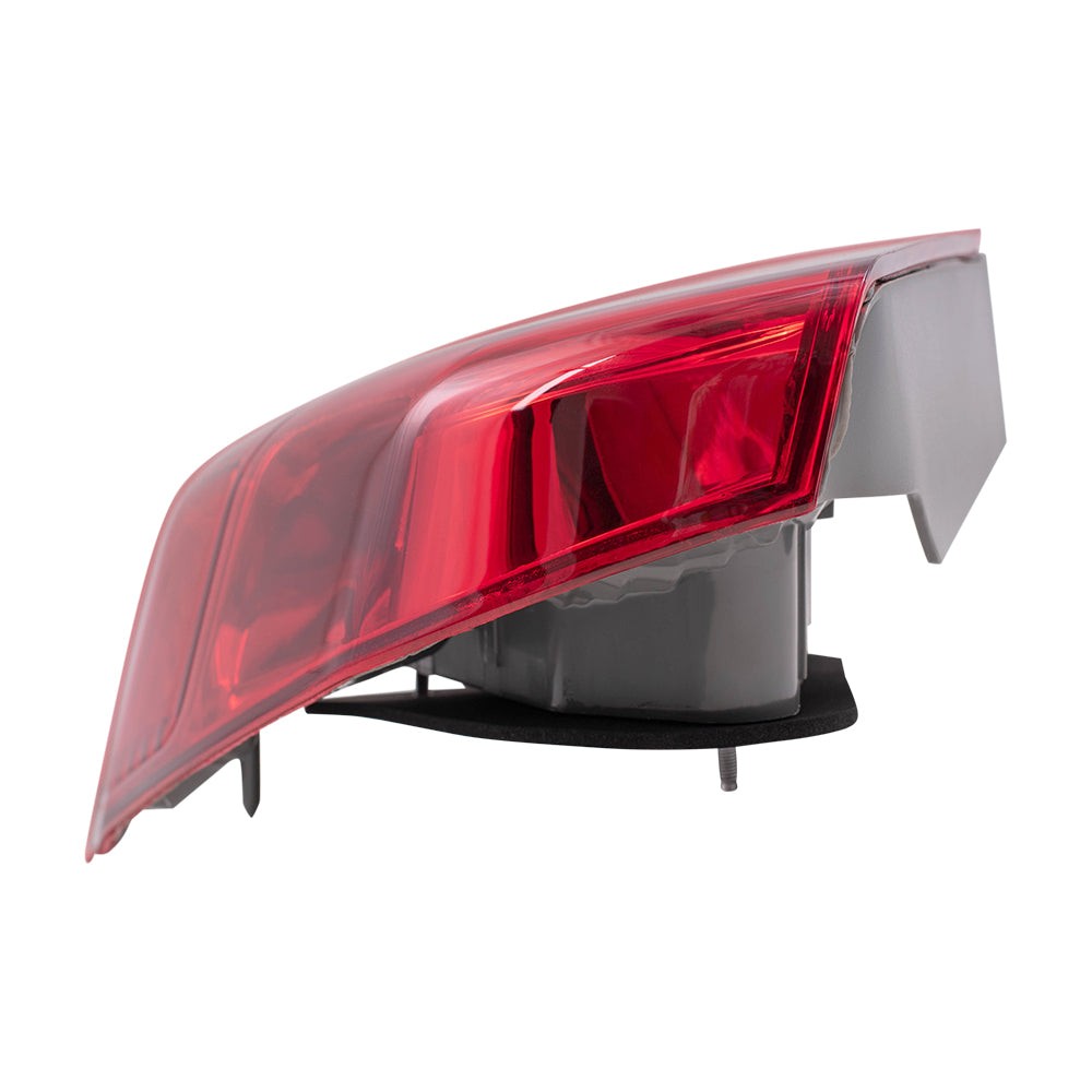 Brock Replacement Driver and Passenger Taillights Quarter Panel Mounted Tail Lamps Compatible with 03-05 Civic 33551S5DA51 33501S5DA51