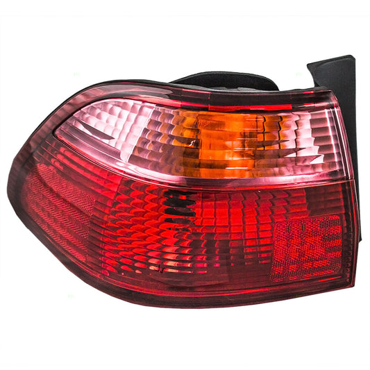 Brock Replacement Drivers Taillight Quarter Panel Mounted Tail Lamp Compatible with 98-00 Accord 33551S84A01