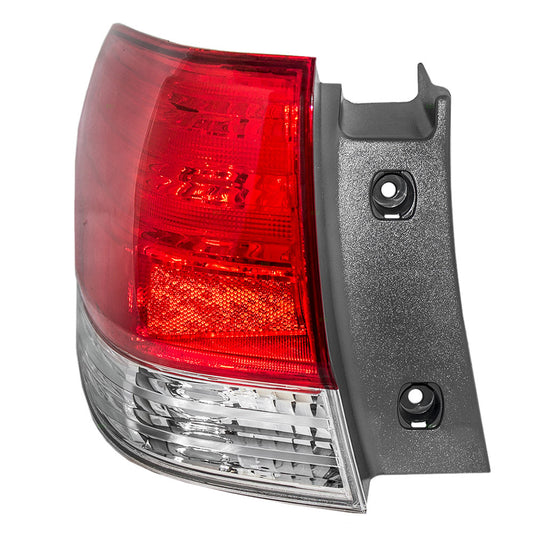 Brock Replacement Drivers Taillight Tail Lamp Compatible with 08-10 Van 33551SHJA51