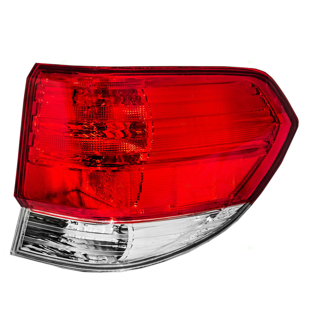 Brock Replacement Passengers Taillight Tail Lamp Compatible with 08-10 Van 33501SHJA51