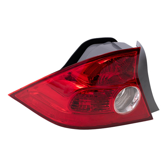 Brock Replacement Drivers Taillight Tail Lamp Lens Compatible with 04-08 Civic 33551S5PA11