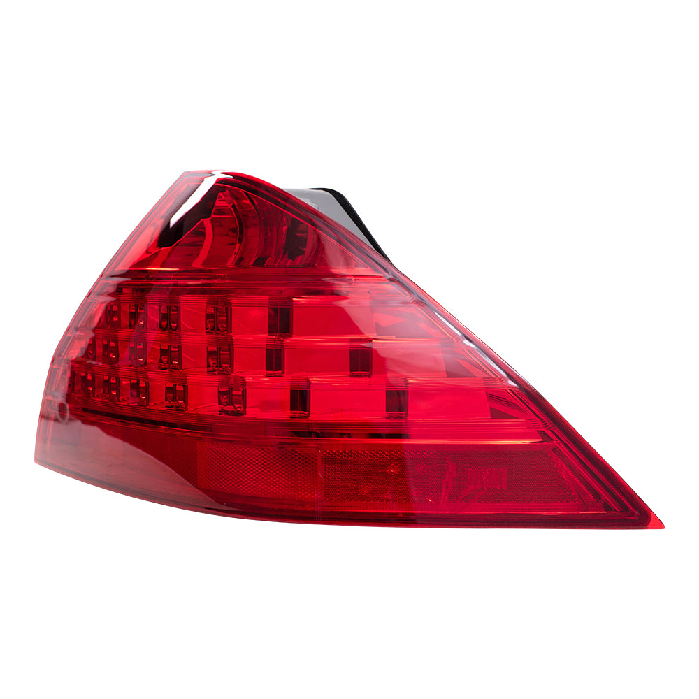 Brock Replacement Driver and Passenger Taillights Tail Lamps with Red Lens Compatible with 06-07 Accord Sedan 33551SDAA32 33501SDAA32