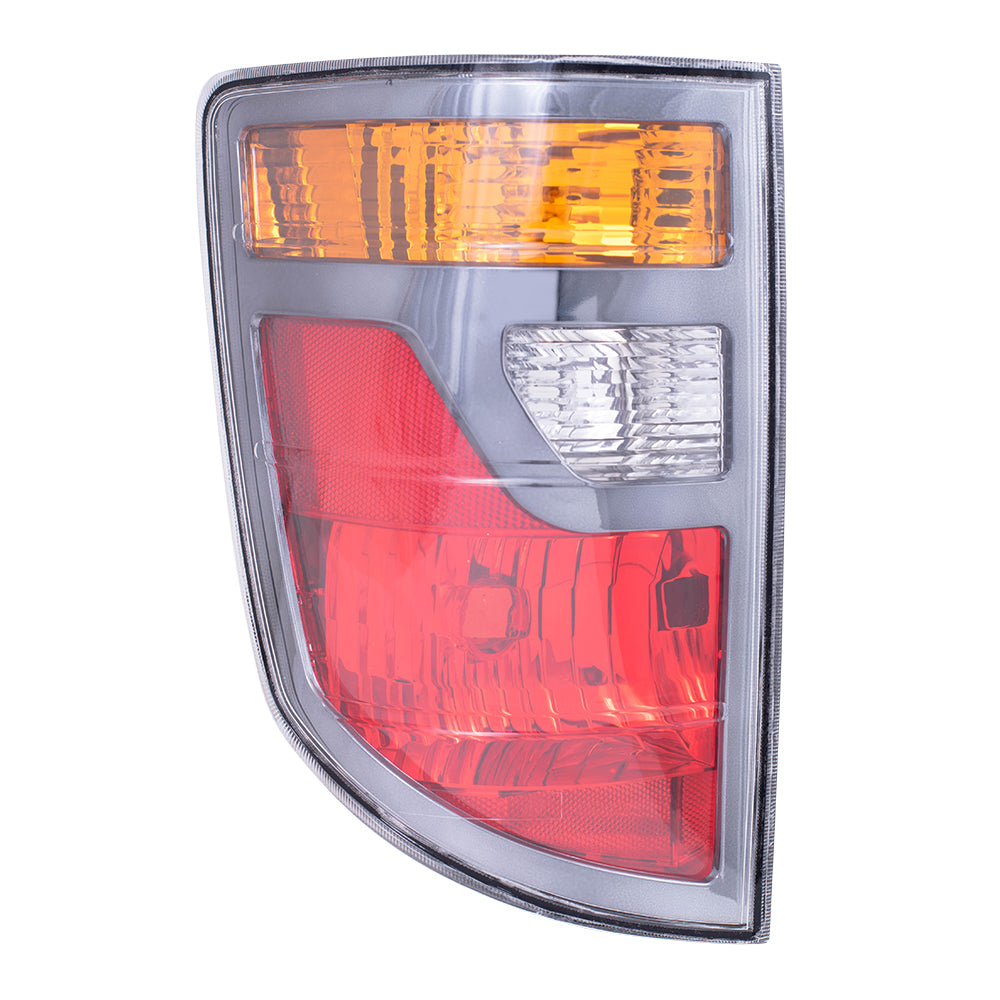 Brock Replacement Drivers Taillight Tail Lamp Compatible with 06-08 Pickup Truck 33551SJCA01