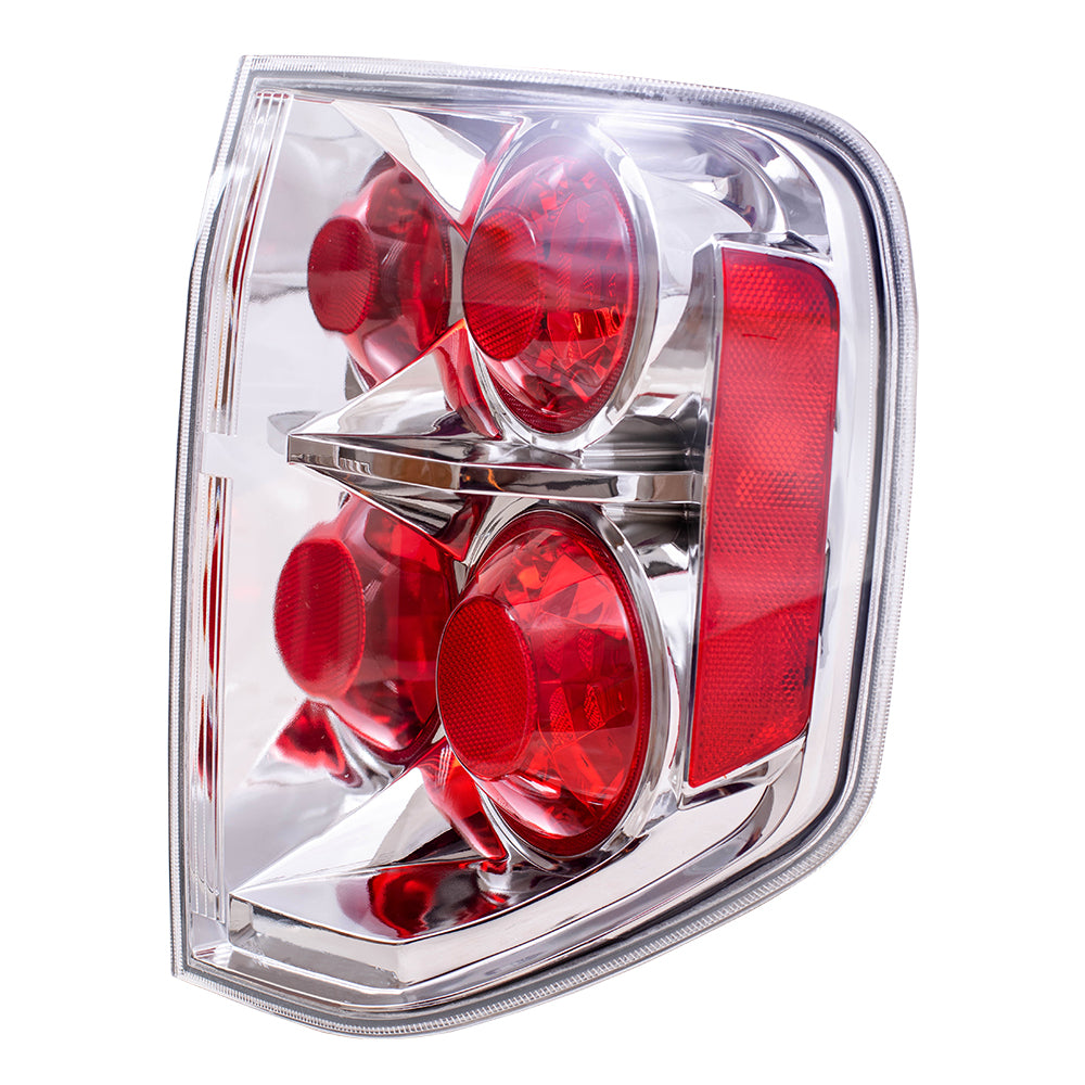 Brock Replacement Taillights Tail Lamps Driver and Passenger Compatible with 06-08 Pilot SUV 33551-S9V-A11 33501-S9V-A11