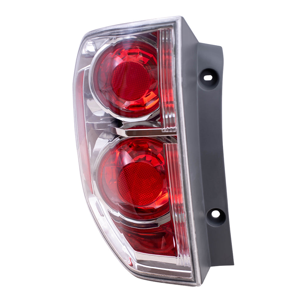 Brock Replacement Taillight Tail Lamp Driver Compatible with 06-08 Pilot SUV 33551-S9V-A11