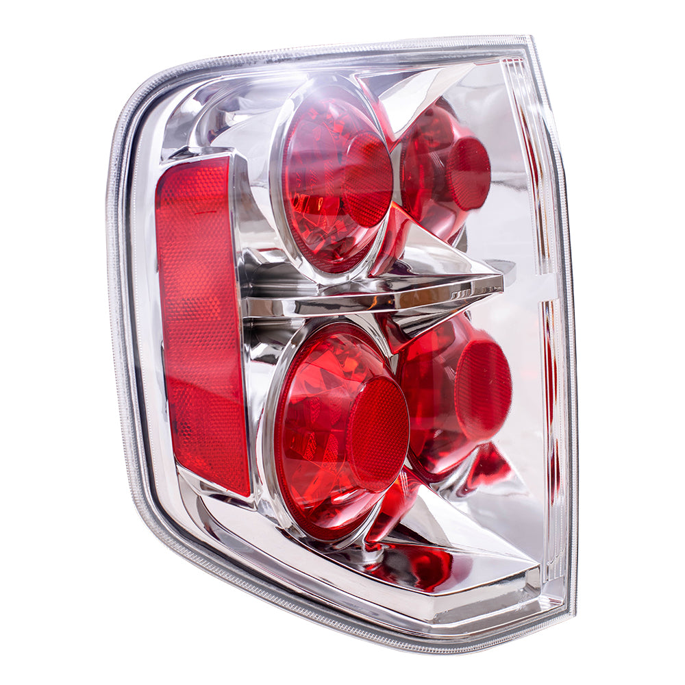 Brock Replacement Taillight Tail Lamp Driver Compatible with 06-08 Pilot SUV 33551-S9V-A11