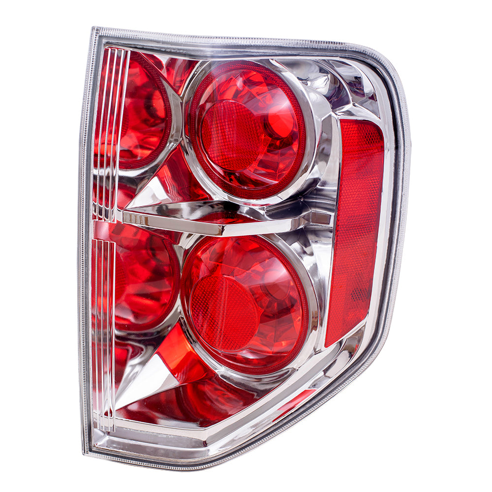 Brock Replacement Taillight Tail Lamp Passenger Compatible with 06-08 Pilot SUV 33501-S9V-A11