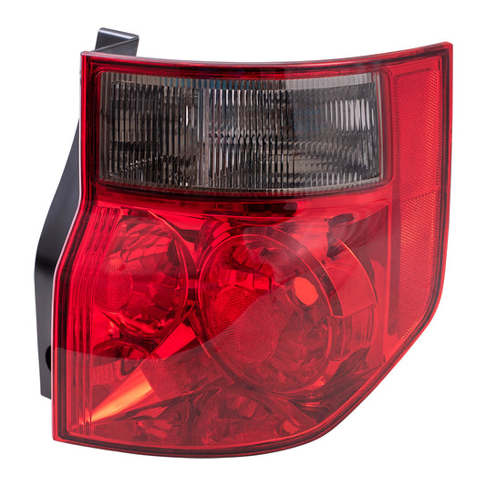 Brock Replacement Passengers Taillight Tail Lamp with Bright Red Lens Compatible with 03-08 Element 33501SCVA01