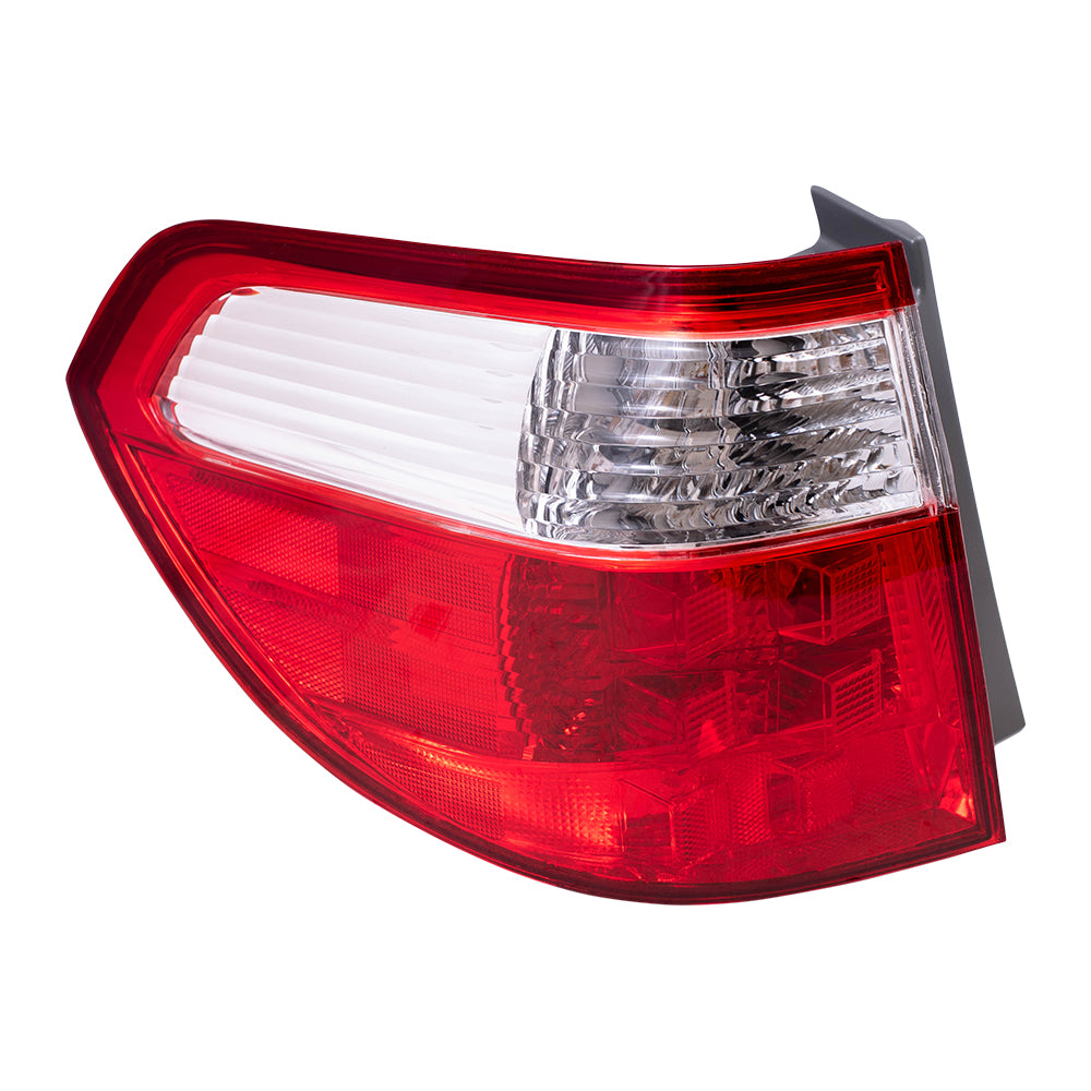 Brock Replacement Drivers Taillight Quarter Panel Mounted Tail Lamp Compatible with 05-07 Van 33551SHJA11