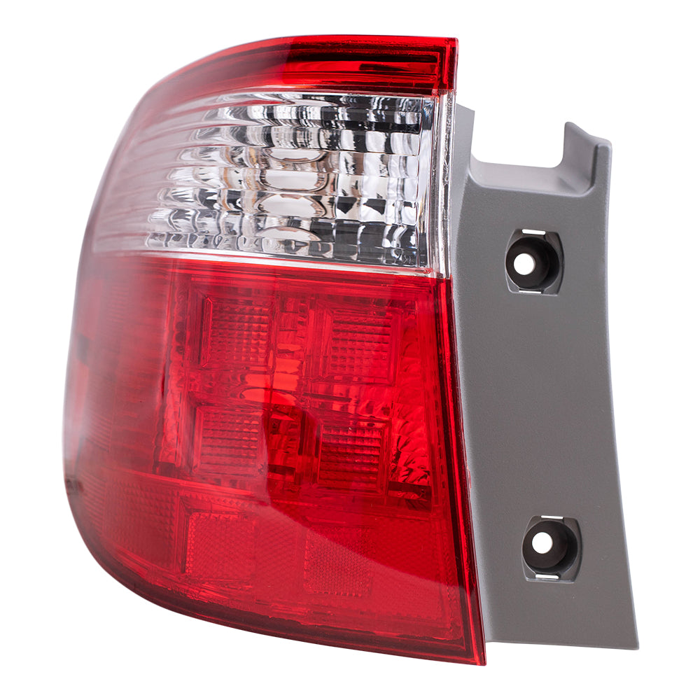 Brock Replacement Drivers Taillight Quarter Panel Mounted Tail Lamp Compatible with 05-07 Van 33551SHJA11