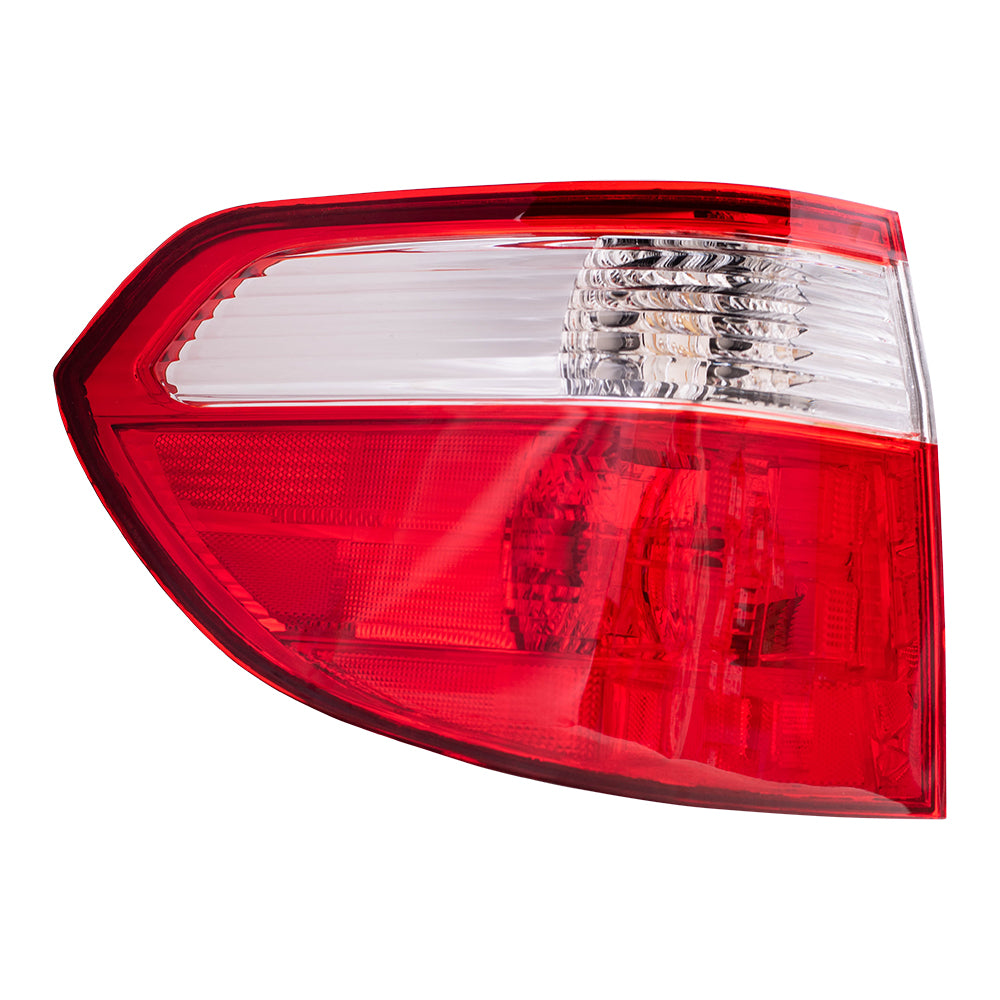 Brock Replacement Drivers Taillight Quarter Panel Mounted Tail Lamp Compatible with 05-07 Van 33551SHJA11