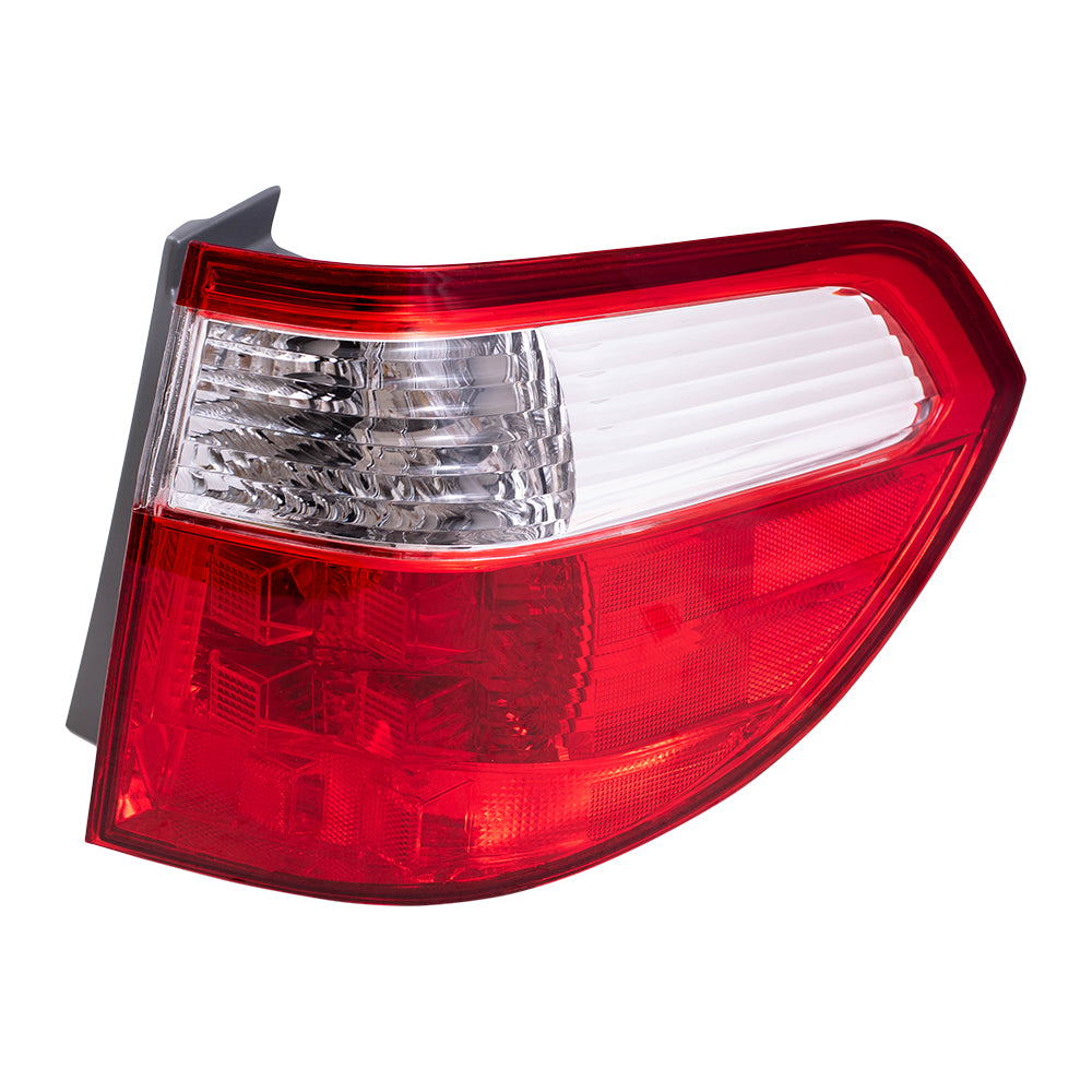 Brock Replacement Passengers Taillight Quarter Panel Mounted Tail Lamp Compatible with 05-07 Van 33501SHJA11