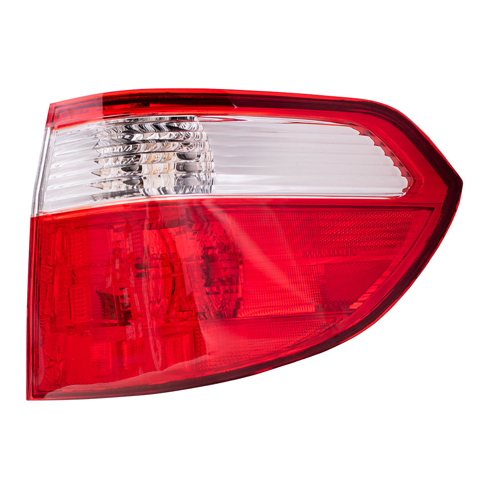 Brock Replacement Passengers Taillight Quarter Panel Mounted Tail Lamp Compatible with 05-07 Van 33501SHJA11