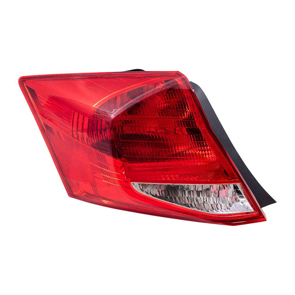 Brock Replacement Drivers Tail Light Assembly Compatible with 2011-2012 Accord Coupe 33550-TE0-A11