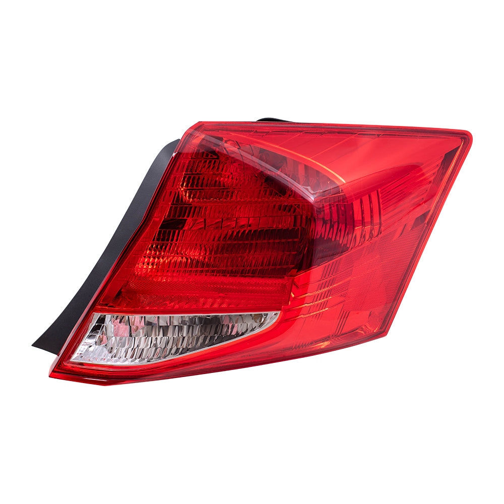 Brock Replacement Passengers Tail Light Assembly Compatible with 2011-2012 Accord Coupe 33500-TE0-A11