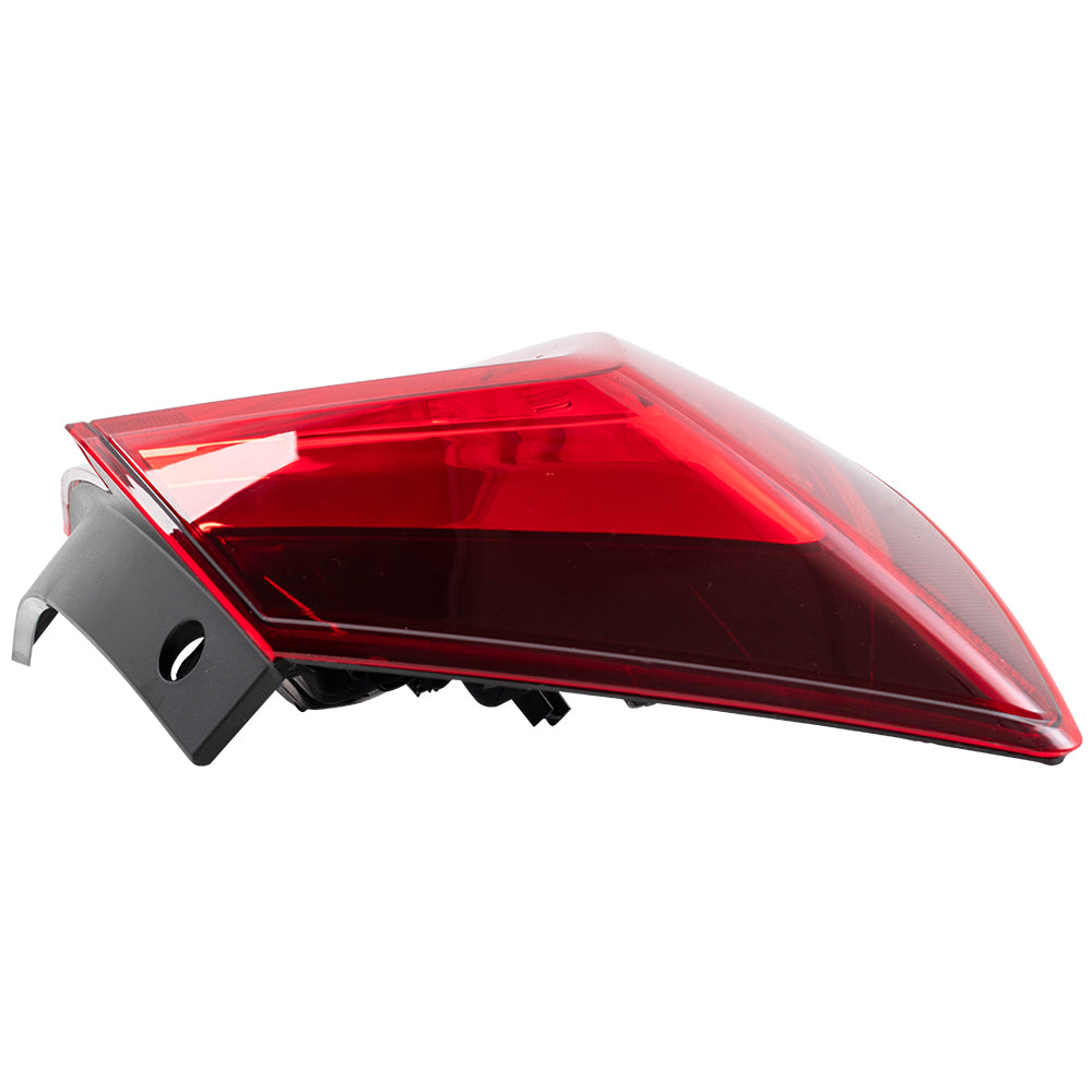 Brock Replacement Drivers Tail Light Quarter Panel Mounted Tail Lamp Compatible with 16-21 Civic Sedan 33550TBAA01