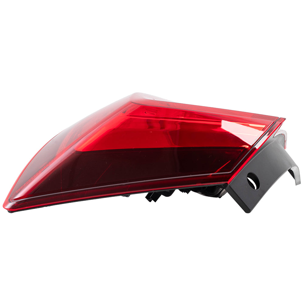 Brock Replacement Passengers Tail Light Quarter Panel Mounted Tail Lamp Compatible with 16-21 Civic Sedan 33500TBAA01