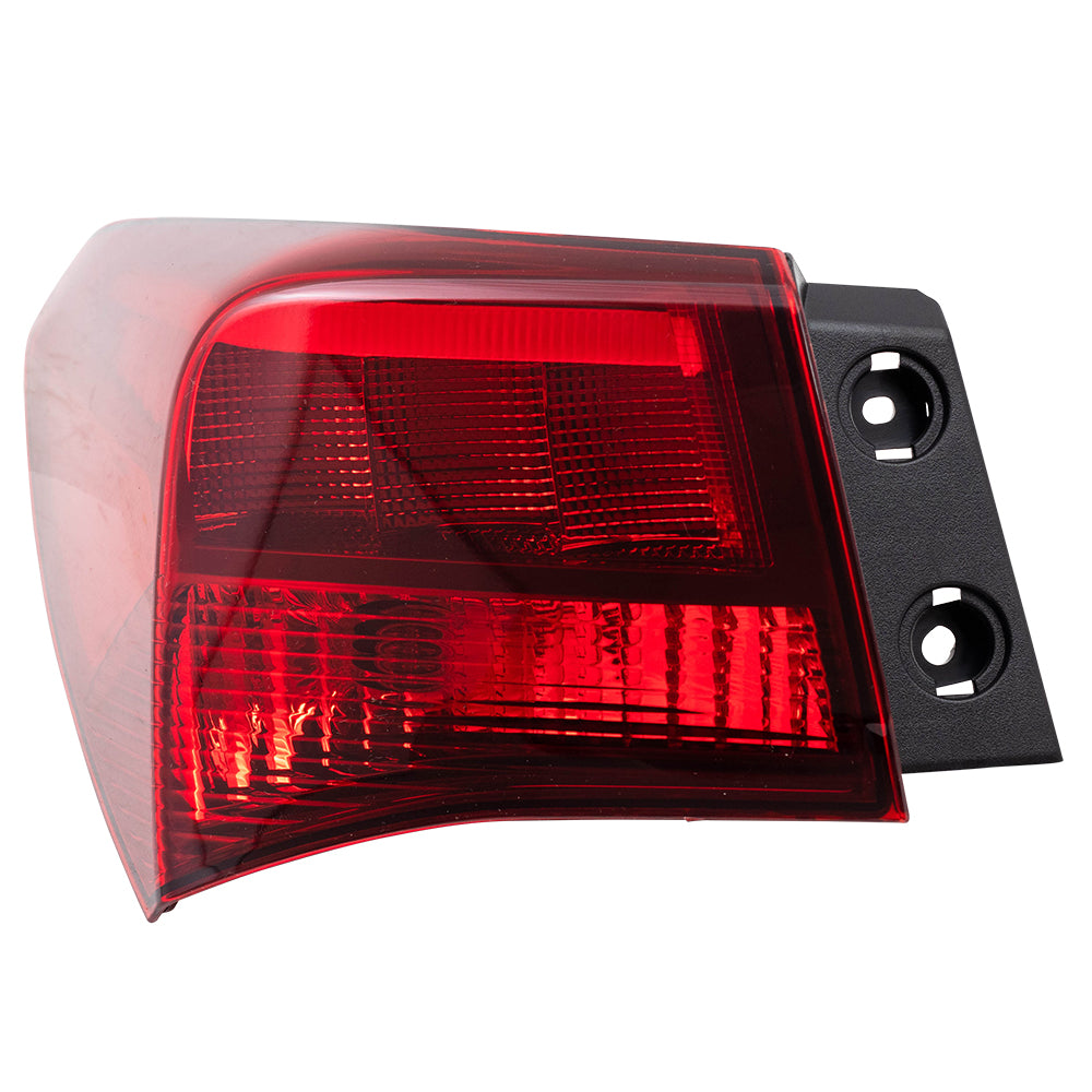 Brock Replacement Drivers Tail Light Quarter Panel Mounted Tail Lamp Compatible with 15-17 TLX 33550TZ3A01 AC2804106