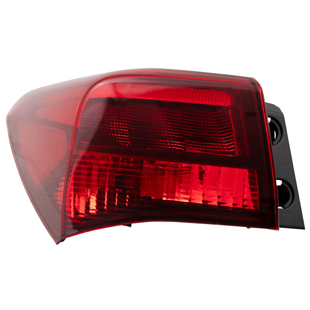 Brock Replacement Drivers Tail Light Quarter Panel Mounted Tail Lamp Compatible with 15-17 TLX 33550TZ3A01 AC2804106