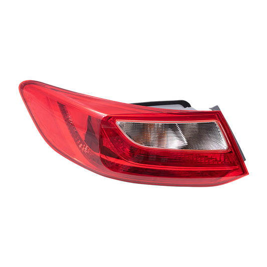 Brock Replacement Driver Side Tail Light Assembly Compatible with 2013-2015 Accord Coupe