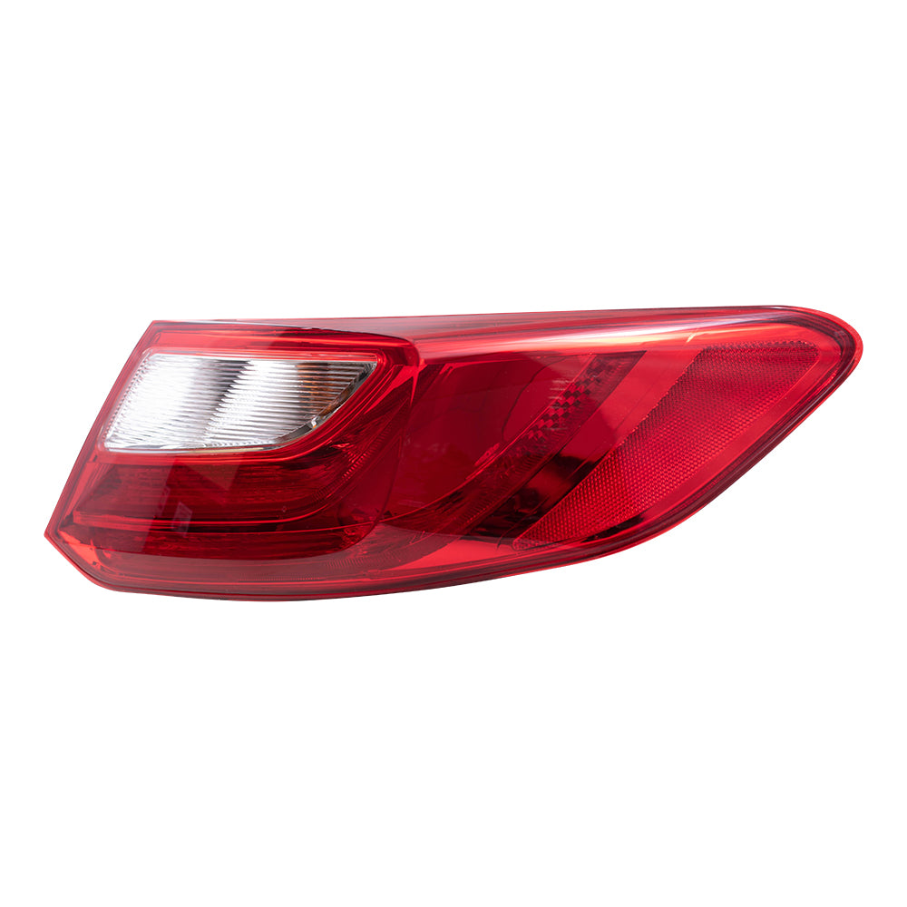 Brock Replacement Passenger Side Tail Light Assembly Compatible with 2013-2015 Accord Coupe