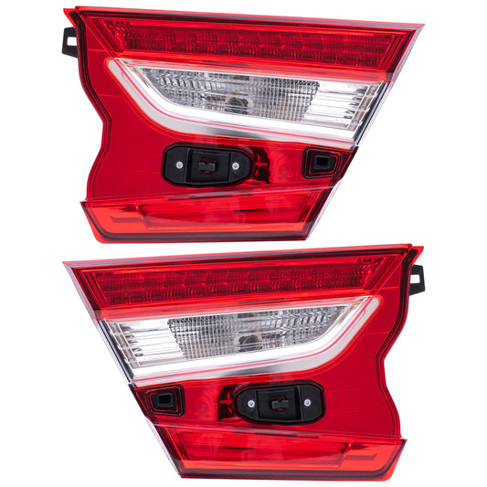 Brock Aftermarket Replacement Driver Left Passenger Right Combination Tail Light Assembly Compatible With 2018-2022 Honda Accord Sedan Touring