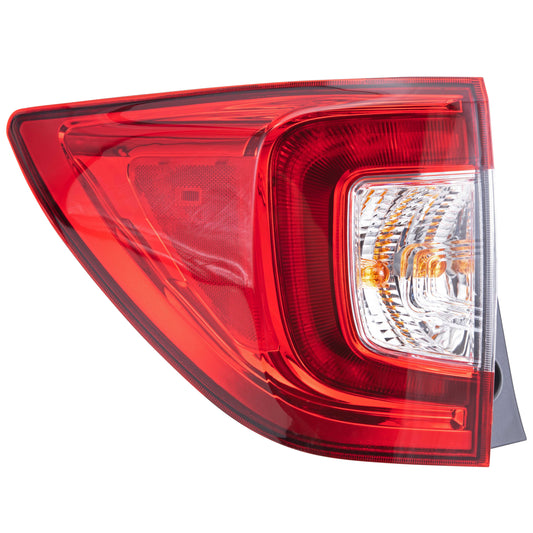 Brock 7222-0064L Driver Side Left Combination Tail Light Assembly Compatible with 2019-2021 Honda Passport