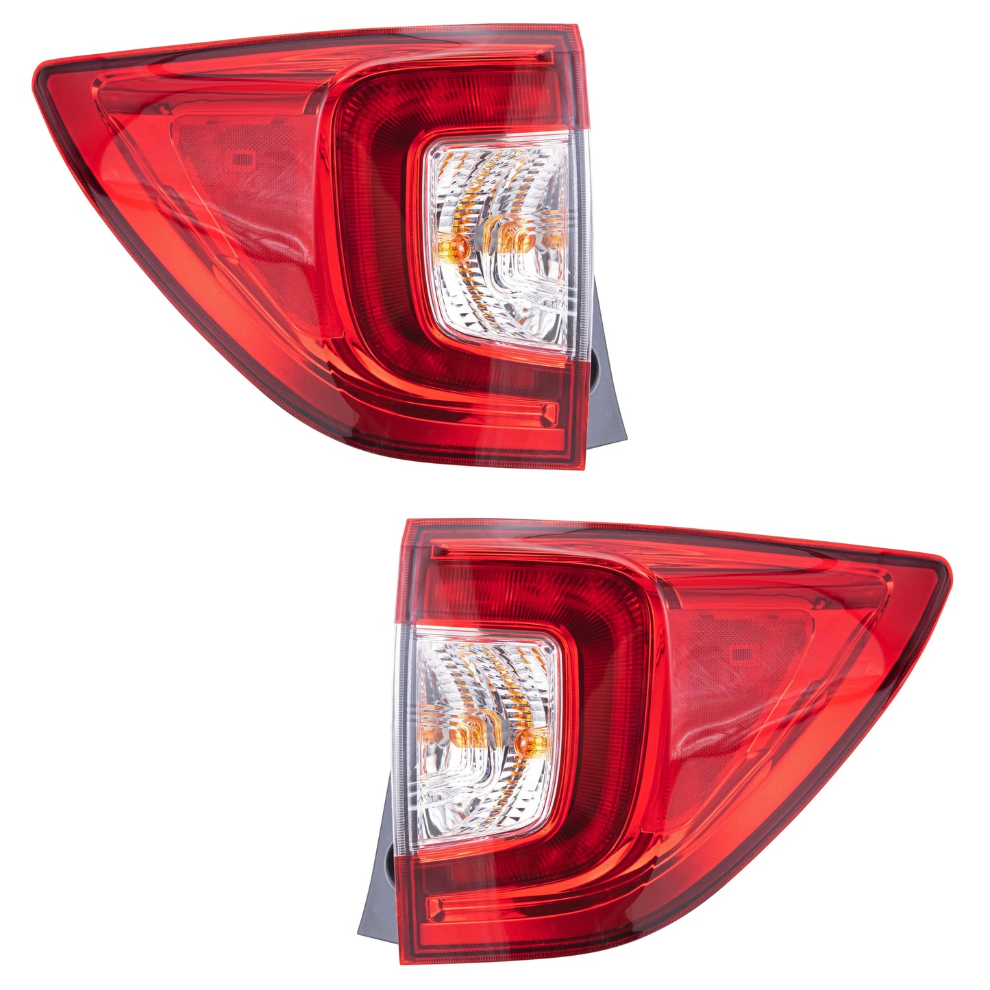 Brock 7222-0064LR Driver Left Passenger Right Combination Tail Light Assembly Set Compatible with 2019-2021 Honda Passport.