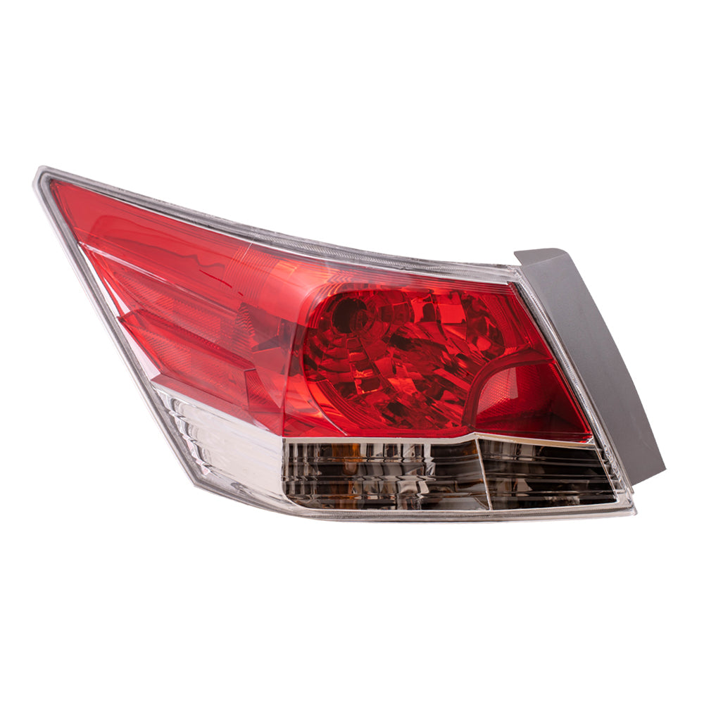 Brock Replacement Drivers Taillight Tail Lamp Compatible with 08-12 Accord 33550TA0A01