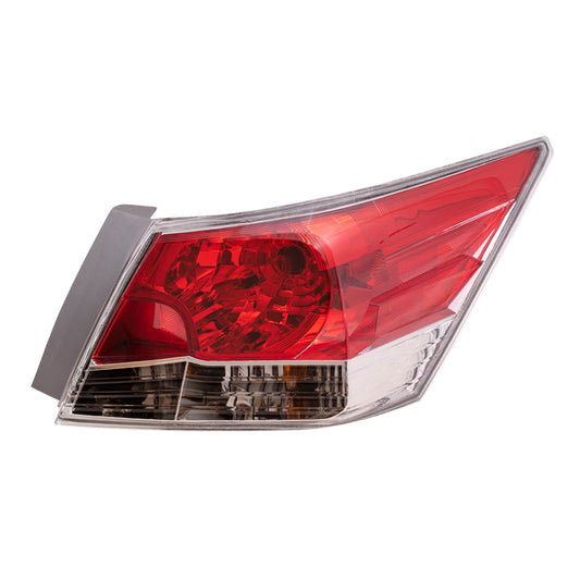 Brock Replacement Passengers Taillight Tail Lamp Compatible with 08-12 Accord 33500TA0A01