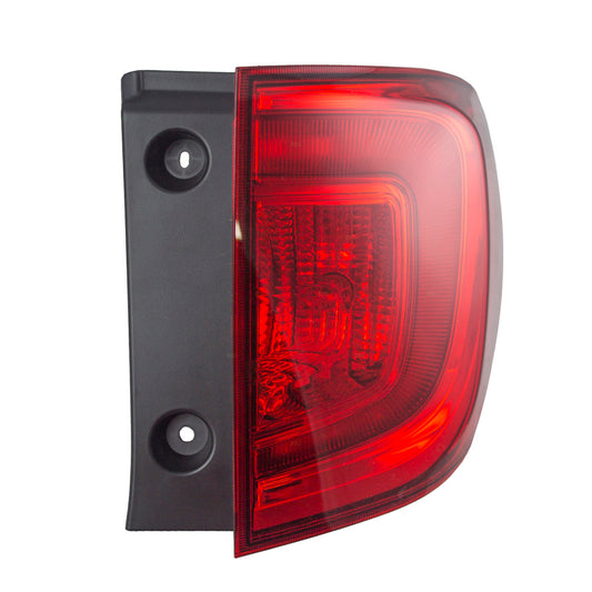 Brock Replacement Passengers Taillight Tail Lamp Quarter Panel Mounted Compatible with 16-17 Pilot 33500-TG7-A01