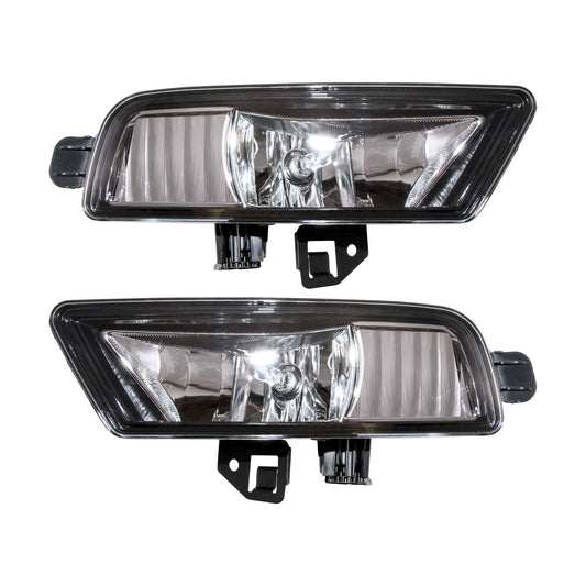 Brock 7225-0020LR Driver Left Passenger Right Halogen Fog Light Assembly Set Compatible with 2015-2016 Honda CR-V