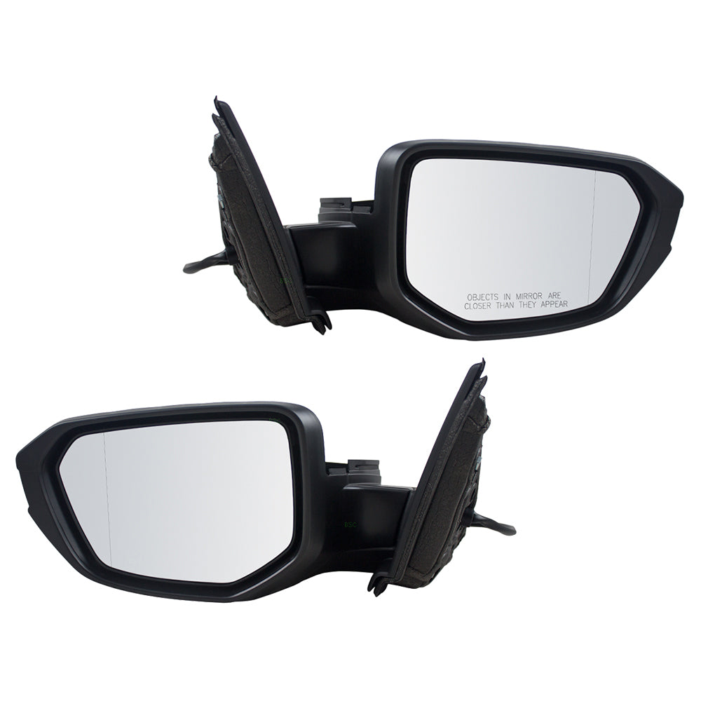 Brock Replacement Driver and Passenger Power Side View Mirrors Compatible with 2016 Civic 76251-TBA-A11ZF 76201-TBA-A11ZF