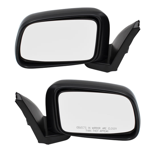 Brock Replacement Driver and Passenger Power Side View Mirror Compatible with 1997-2001 CR-V SUV 76250-S10-A01 76200-S10-A01