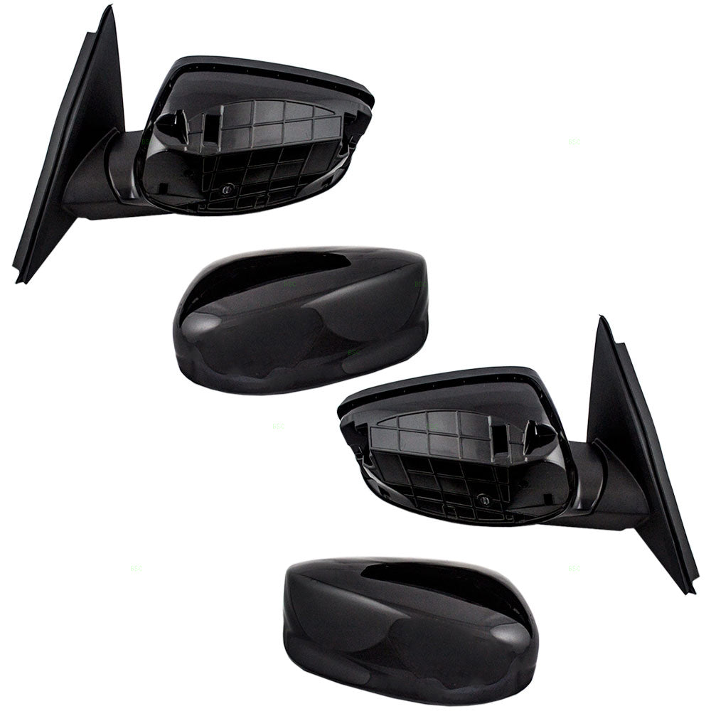 Brock Replacement Driver and Passenger Power Side View Mirror Compatible with 2008-2012 Accord 76258-TA5-A01 76208-TA5-A01