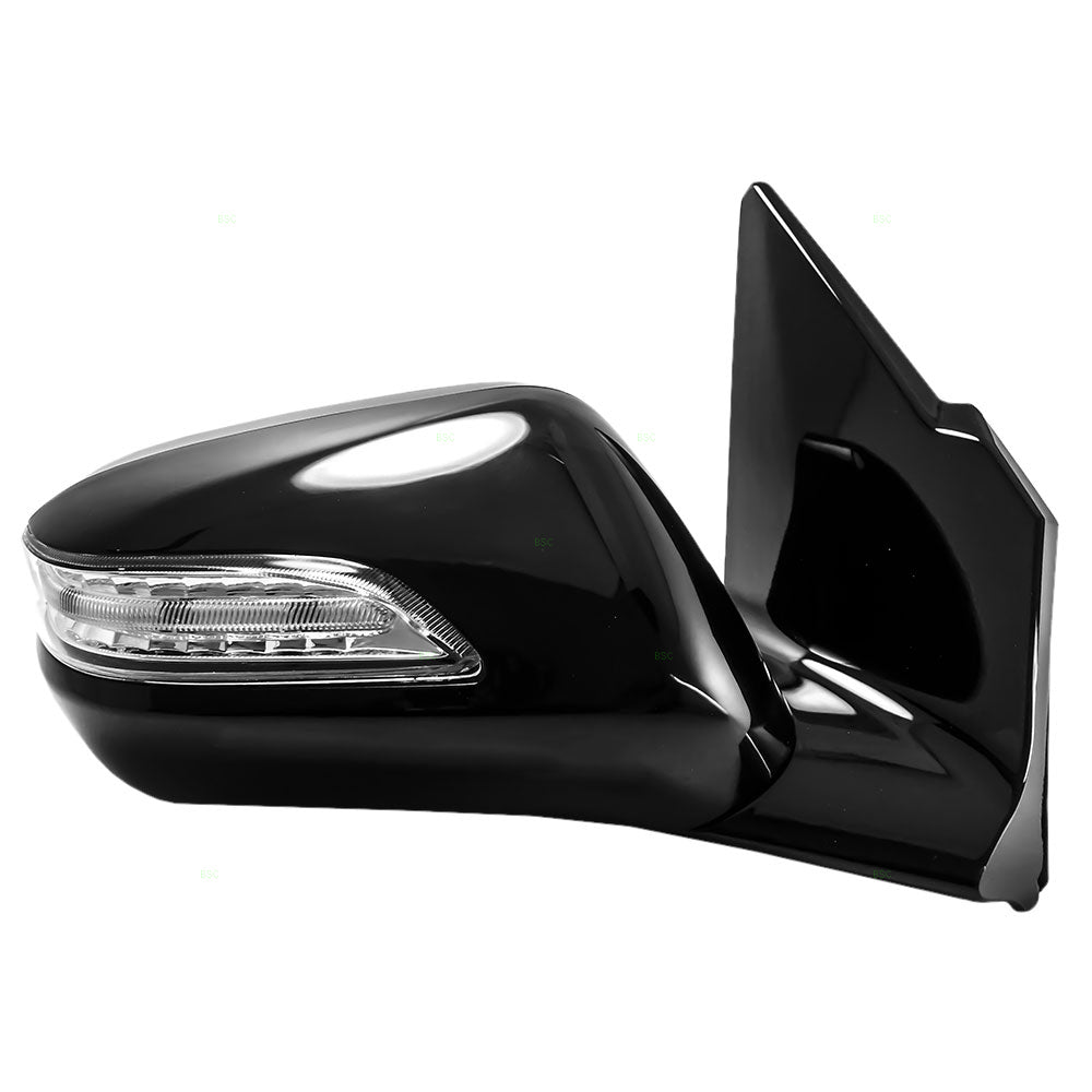 Brock Replacement Passengers Power Side View Mirror Heated Memory & Signal Compatible with 2010-2013 MDX SUV 76200-STX-A12ZC