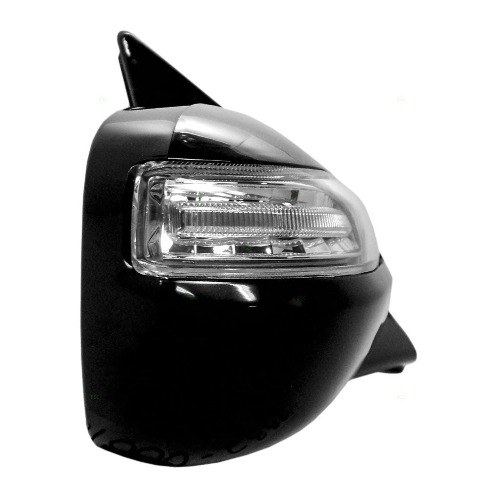 Brock Replacement Passengers Power Side View Mirror Heated Memory & Signal Compatible with 2010-2013 MDX SUV 76200-STX-A12ZC