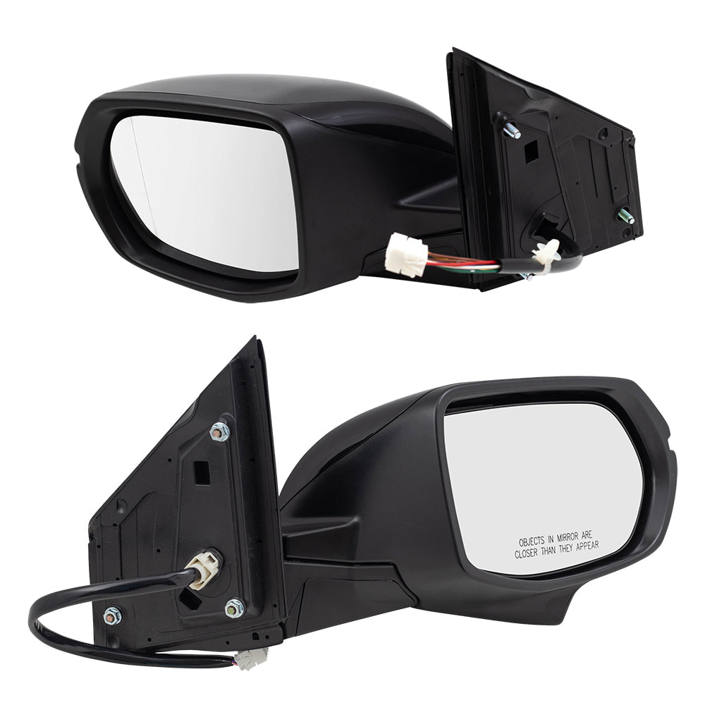 Brock Replacement Pair Power Side View Mirrors Heated Signal Set Compatible with 2015-2016 CR-V 76258-T1W-A21 76208-T1W-A21 76258T1WA21 76208T1WA21