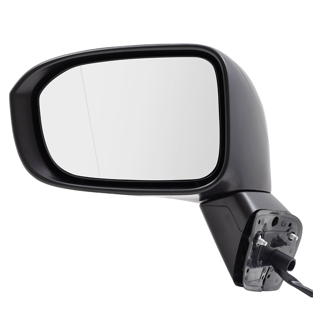 Brock Aftermarket Replacement Driver Left Paint to Match Black Power Mirror with Heat Compatible with 2014-2015 Honda Civic