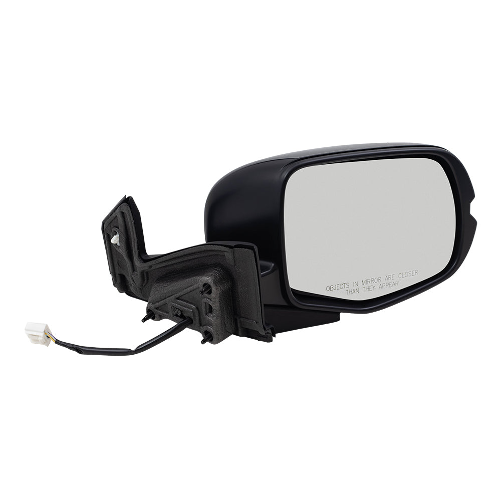 Brock Aftermarket Replacement Passenger Right Power Door Mirror Assembly Paint To Match Black Manual Folding With Heat-Signal Without Memory-Auto Dimming-Side View Camera