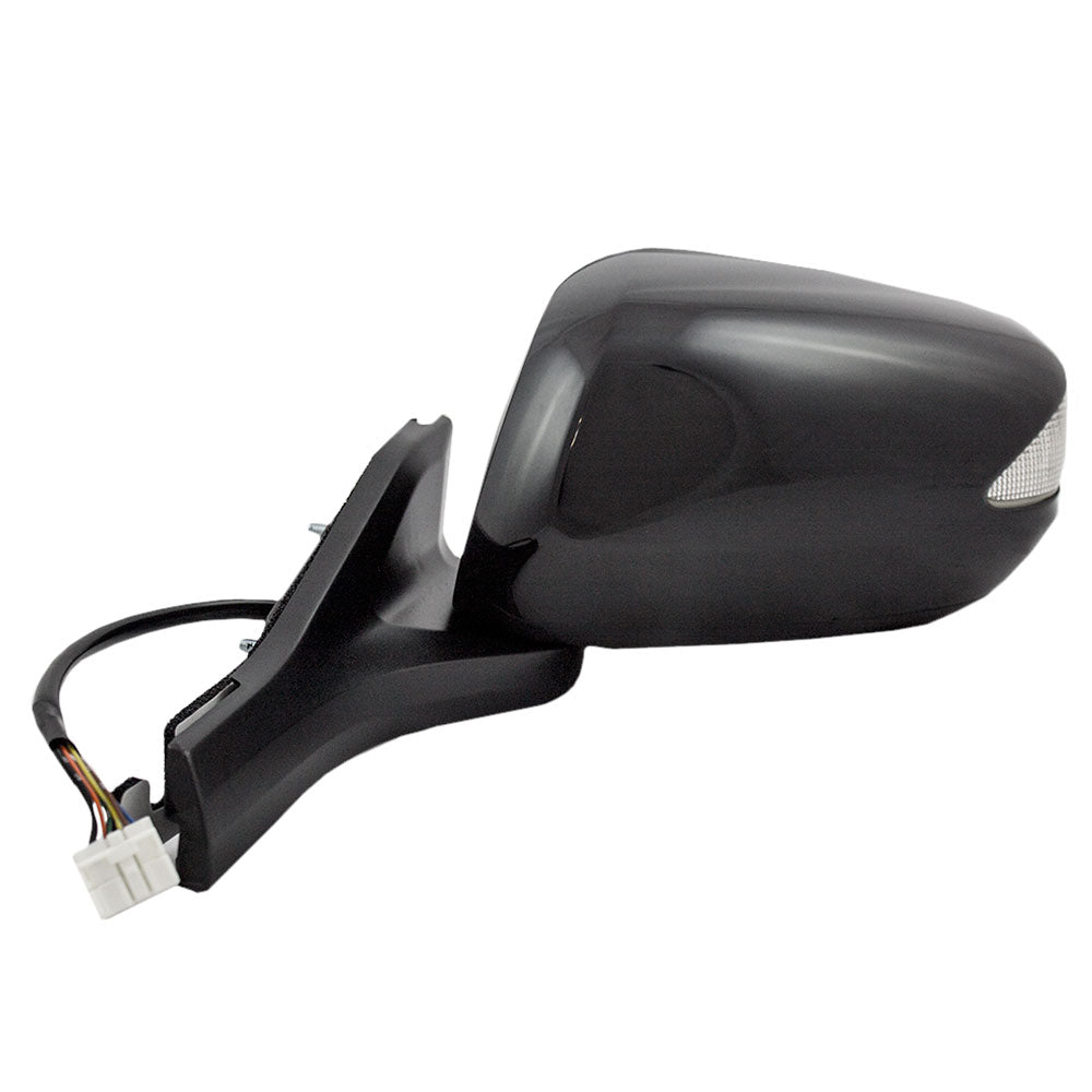 Brock Replacement Drivers Power Side View Mirror Heated Signal Compatible with 2010-2014 Insight 76250-TM8-316ZD