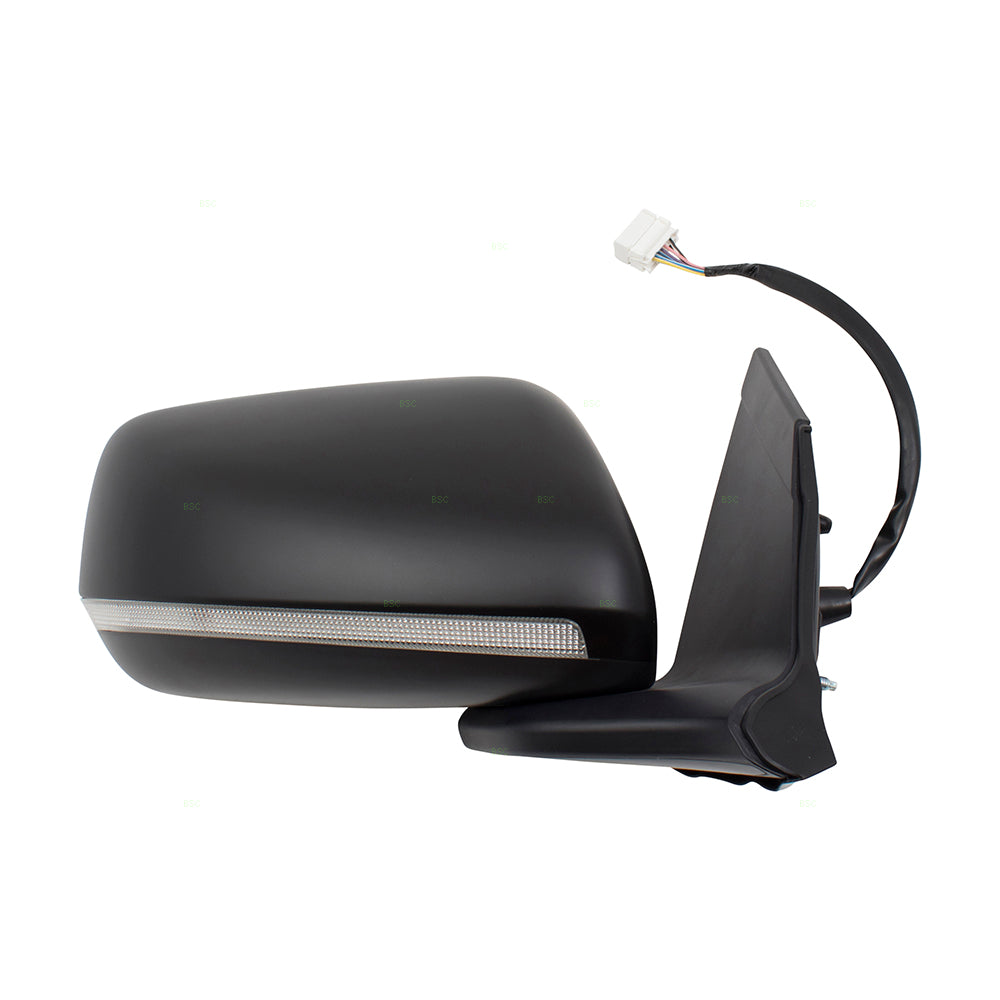 Brock Replacement Passengers Power Side View Mirror Heated Signal Right Compatible with 11-15 CR-Z 76200SZT306