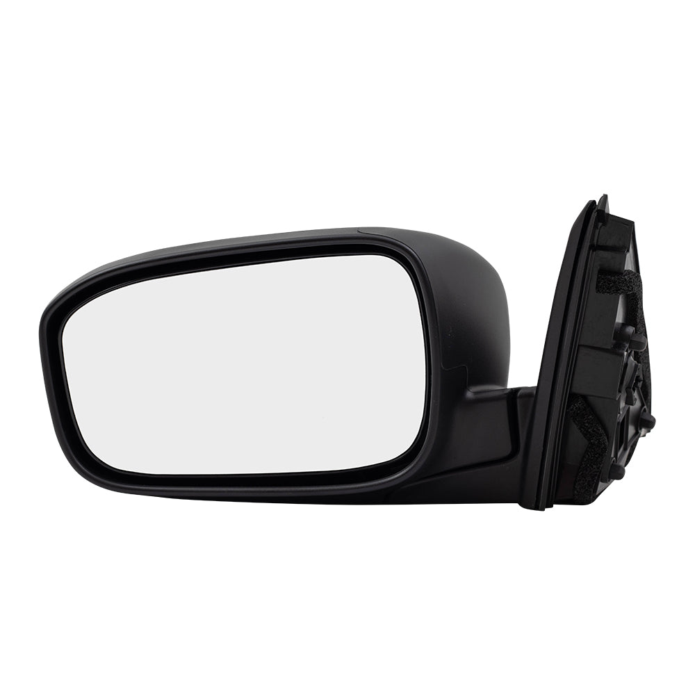 Brock Replacement Drivers Power Side View Mirror Heated w/ Black Cover Compatible with 03-07 Accord Sedan 76250SDAA23ZA