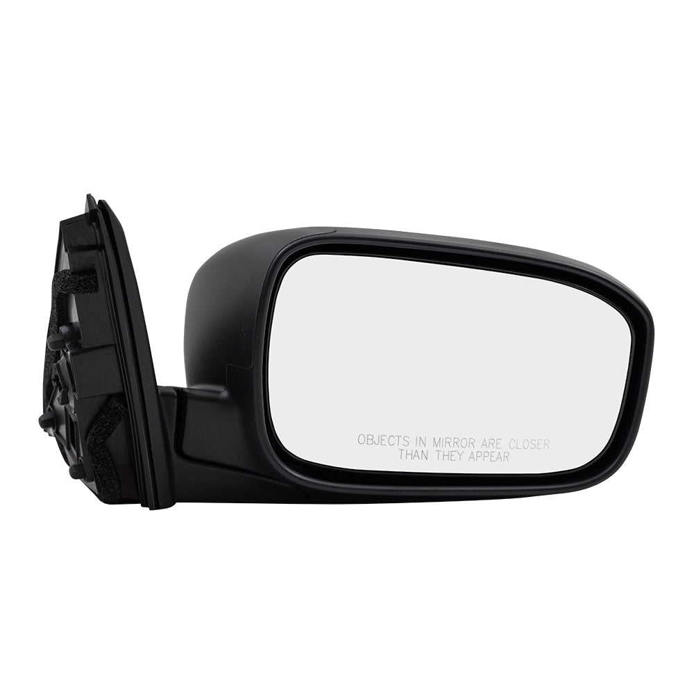 Brock Replacement Passengers Power Side View Mirror Heated w/ Black Cover Compatible with 03-07 Accord Sedan 76200-SDA-A23ZA