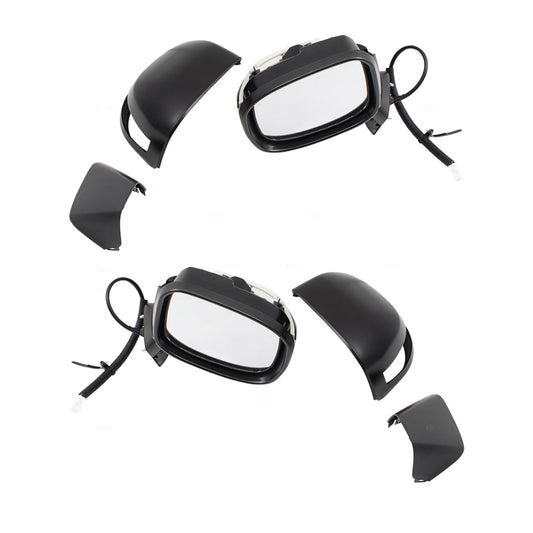 Brock Replacement Pair Set Power Side View Mirrors w/ Signal Compatible with 12-13 Civic Hybrid 76258TR2305 76208TR2305