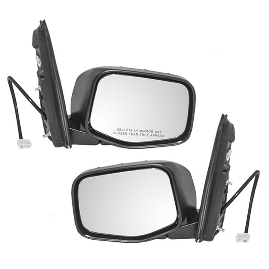 Brock Replacement Driver and Passenger Power Side View Mirrors Heated Compatible with Odyssey 76250-TK8-A11ZA 76200-TK8-A11ZA