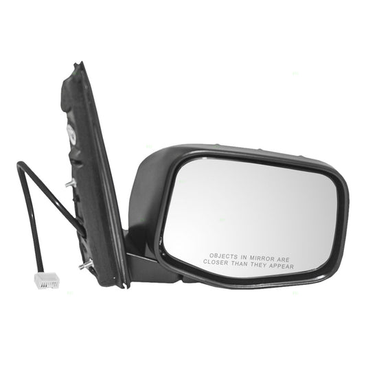 Brock Replacement Passengers Power Side View Mirror Heated Compatible with Odyssey Van 76200-TK8-A11ZA